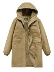 冬新品 ロングコート メンズ 裏ボア 厚手 モッズコート フード付き 裏フリース アウター ミリタリージャケット ヴィンテージ オリーブ M~6XLカーキ