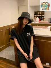 【今日WTO】MLB 2024SS ヤンキーズ NY アイスクリームロゴカップル T-FW20
