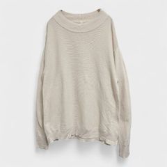 【美品】【無印良品】【MUJI】【シルクニットトップス】『ニットセーター』[ピンクベージュ系] (L) 商品C2381 管理C