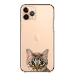 iPhone14Pro ケース カバー アイフォン14 プロ スマホケース ハードケース ねこ 猫 ネコ 子猫 黒猫 白猫 キジトラ オッドアイ かわいい 透明 クリア カラー03
