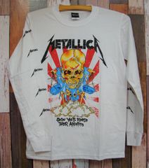 白 長袖★新品メタリカ★agt【METALLICA】★バンドTシャツ