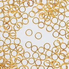 二重丸カン　ゴールド　5mm　400個　2重　マルカンパーツ　金具　AP1960