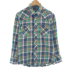 古着 90年代 ラングラー Wrangler ウエスタンネルチェックシャツ メンズL相当 ヴィンテージ/eaa404648