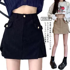 スカートショートパンツ ミニスカ ショートパンツ ハイウェスト ミニスカート カーゴスカート スカートショートパンツ スカパン キュロット Aライン ボトムス 台形 スカート風 ストリート ショート丈#yskma603412