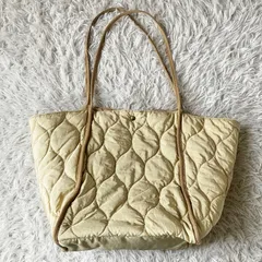 neuna トートバッグ ハンドバッグ キルティングバッグ レディース ベージュ 3446