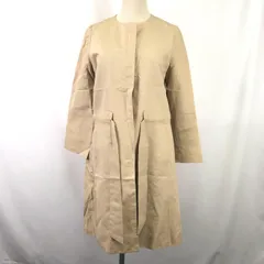UNITED ARROWS【ユナイテッドアローズ】 ノーカラーコート 【レディースS/36/ベージュ/beige】ブルゾン/アウター/jacket/jumper◆BJ018-bのサムネイル