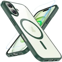 【新着商品】アイフォン16ケース BESINPO【ガラスフィルム付き・MagSafe対応】クリア ケース iphone16 ケース 黄ばみなし ストラップホール いphone16ケース 米軍MIL規格 16 耐衝撃 耐久性 iphone 16 スマホケース マ