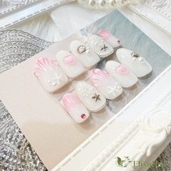 現品販売】ネイルチップ マーメイド キルティング シェル 夏 ピクシー