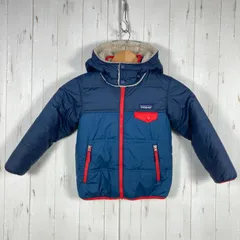 【Boy's 5T ネイビー系】 2019 Patagonia ( パタゴニア ) リバーシブル トリブルズ フーディ Reversible Tribbles Hoody ポリエステル ウェア トップス アウター ジャケット フリース z000