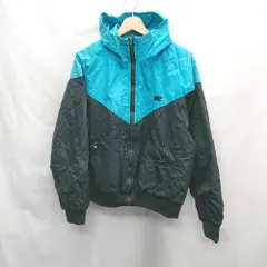 ◇ ⊇ NIKE ナイキ 90’ｓ 銀タグ 長袖 ジャンパー サイズM ブラック　ブルー レディース E  【1502180031526】