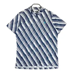 サイズ：LL LE COQ GOLF ルコックゴルフ  ハイネック 半袖Tシャツ 総柄 ネイビー系 [240101474276] ゴルフウェア メンズ ストスト