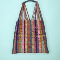 メキシコ製 ハンモックバッグ ハンドメイド つぶつぶ 025 トートバッグ