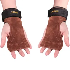 新品　未使用品　トレーニング用パワーグリップ  左右セット男女兼用　牛革 レザー