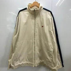 00's NIKE 00年代 ナイキ ナイロンジャケット ライトアウター ワンポイント刺繍 オーバーサイズ ビッグサイズ インドネシア製 XXLサイズ ベージュ