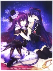 【中古】アクリルスタンド・アクリルパネル [単品] 夜刀神十香＆蓮 アクリルパネル 「PS4ソフト デート・ア・ライブ 蓮ディストピア ファミ通DXパック 3Dクリスタルセット」 同梱特典