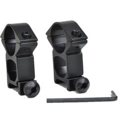 【あなたショップ】マウントリング ベース対応幅20mm / リング径25.4mm/1インチ /全高57mm ハイマウント/スコープマウント