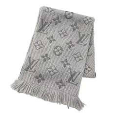 LOUIS VUITTON ルイ ヴィトン M74742 マフラー エシャルプ ロゴマニア モノグラム柄 グレー系  [240101413523]
