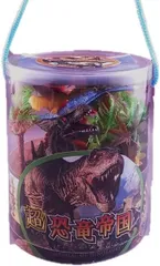 超恐竜帝国 9体の子供用恐竜フィギュアと3本の古代樹木のジオラマセット プレイシート付 