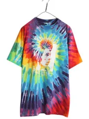【お得なクーポン配布中!】 90s USA製 ★ ボブ マーリー イラスト プリント タイダイ Tシャツ メンズ XL 古着 オールド レゲエ ジャマイカ ラスタ バンド グラフィック