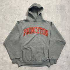 90s RUSSELL ATHLETIC ラッセルアスレティック "PRINCETON" カレッジプリント スウェットパーカー 古着