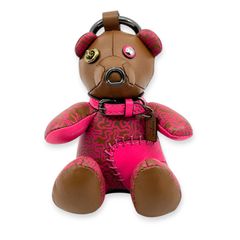 Coach コーチ キースヘリング くま バックチャーム キーリング ブラウン ピンク