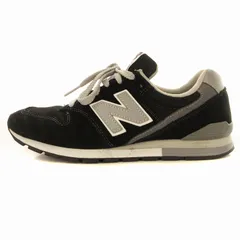 ニューバランス NEW BALANCE 996 スニーカー ローカット ランニングシューズ スエード 靴 24.5cm US6.5 黒 ブラック CM996 /MM
