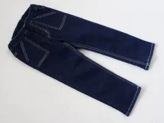 ミキハウス miki house mikihouse アウトレット 子供服 男の子 女の子 100cm ジーンズ パンツ ロング丈 紺 春 夏 秋 冬 ★3 ボトムス ズボン ボーイズ 男児 ガールズ 女児 キッズ 【中古】 ユーズド