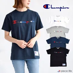 正規取扱店 CHAMPION チャンピオン 半袖 Tシャツ ロゴ刺繍 Sサイズ ネイビー C3-H371/C3-R305