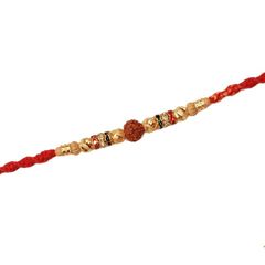Rakhi for Brothers Raksha Bandhan ブレスレット ? ユニークな伝統的なラーキーデザイン 兄弟へのギフト ? ハンドメイド糸ラーキー Bhai Bhabhi Bahiya用