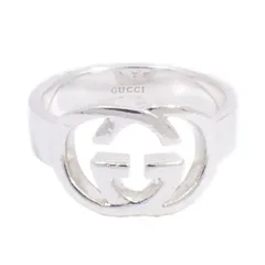 GUCCI グッチ インターロッキングG リング 指輪 シルバー925 表記サイズ13 実寸12号【いおき質店】