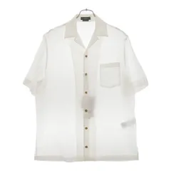 VERSACE (ヴェルサーチ) バロック ジャカード シルク ブレンド 半袖シャツ ホワイト 1010629 1A07675のサムネイル