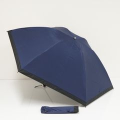 折りたたみ日傘 Blao ブラオ USED超美品 晴雨兼用 サマーシールドLⅡ 軽量 遮光 遮熱 ネイビー×ブラック 60cm FS9124