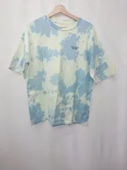 ◇ Θ ELEPHANT BRAND タイダイ柄 ペイズリー柄 半袖 Tシャツ カットソー サイズF ライトブルー系 メンズ E  【1507160006693】のサムネイル