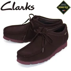 Clarks (クラークス) 26183073 Wallabee GTX ワラビー ゴアテックス メンズ ブーツ Purple Grape Sde CL151 UK8-約26.0cm