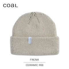 COAL コール ニット ニット帽 Beanie ビーニー 帽子 FRENA CERAMIC RIB クリーム ベージュ メンズ レディース