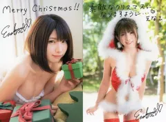 【中古】ポストカード えなこ サイン入りクリスマスポストカード(2枚組) 週刊少年チャンピオン2021年12月16日号付録