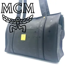 MCMボストンバッグ黒昭和レトロレトロバックブランドヴィンテージ