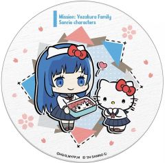 [중고] 코스터 밤 벚꽃 로쿠미 × 헬로 키티 백운석 코스터 미니 캐릭터 ver. [밤 벚꽃 씨의 대작전 × 산리오 캐릭터]]