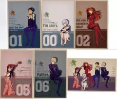 [중고] 엽서 파일럿 엽서 6장 세트 레트로 컬러 [에반게리온] EVANGELION STORE TOKYO-01 상품