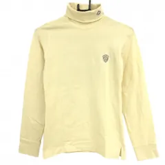 ゾーイ 長袖タートルネックシャツ イエロー バックロゴ レディース 38(M) ゴルフウェア ZOY