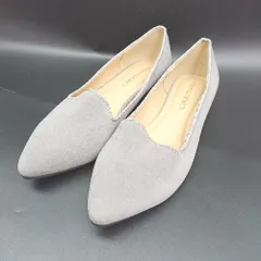 ◇ ⊇ LIBERTYDOLL ポインテッドトゥ フラットパンプス サイズＬＬ グレー系 レディース E  【1503050001878】