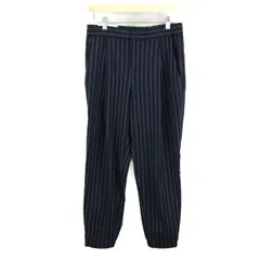 ユニクロ イージージョガーパンツ ボトムス ストライプ柄 未使用品 レディース Mサイズ ネイビー UNIQLO