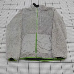 ◇ ⊇ puma プーマ ボア リバーシブル 長袖 ジャケット ブルゾン サイズXL ダークグレー系 オフホワイト系 メンズ E  【1509180007896】