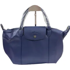 LONGCHAMP ロンシャン　ル プリアージュ　キュイール　ネイビー