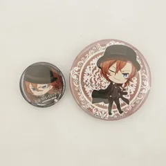 文豪ストレイドッグス 中原中也 缶バッジ 2個セット / ポイント交換景品 / アニメイトカフェキッチンカー / 文スト なかはらちゅうや 中古