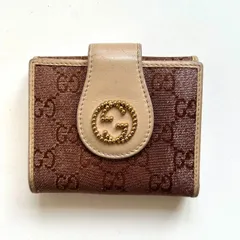 グッチ　GUCCI 二つ折り財布　コンパクトウォレット　GG シャイニー