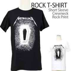 Metallica Tシャツ メタリカ ロックTシャツ バンドTシャツ 半袖 メンズ レディース かっこいい バンT ロックT バンドT ダンス ロック パンク 大きいサイズ 綿 黒 白 ブラック ホワイト M L XL 2XL