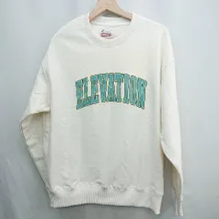 ◇ ⊇ GLOBAL WORK グローバルワーク 長袖 トレーナー スウェット サイズM オフホワイト系 メンズ E  【1412090029691】