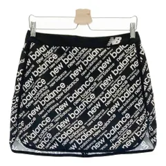 サイズ：1 NEW BALANCE GOLF ニューバランス  スカート ロゴ 総柄 ブラック系 [240101378256]# ゴルフウェア レディース ストスト