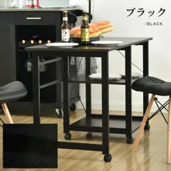 パソコンデスク 折りたたみデスク 簡易デスク オフィスデスク 学習デスク 3段収納ラック キャスター付き【ブラック】 yew1